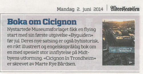 Presseklipp Cicignon in Trondheim