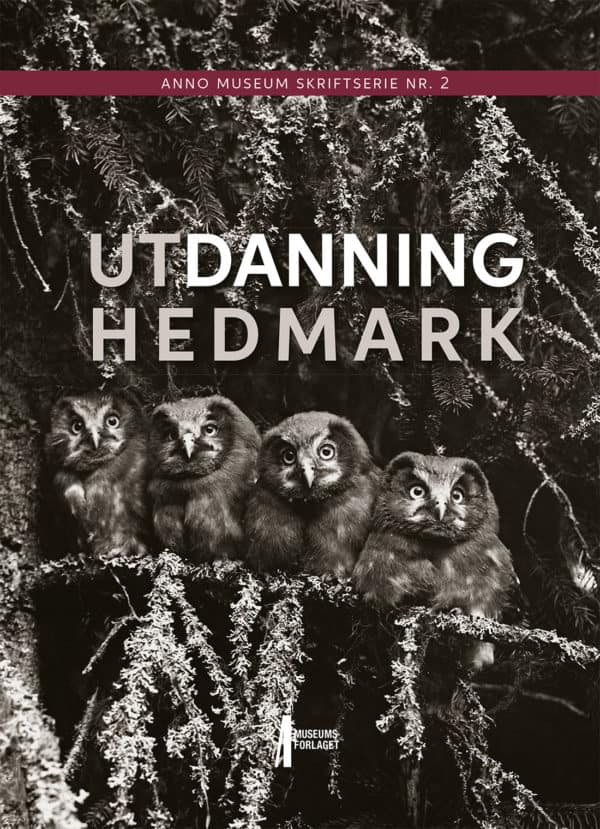 Bilde av forsida på boka Utdanning Hedmark. Anno museum skriftserie nr. 2