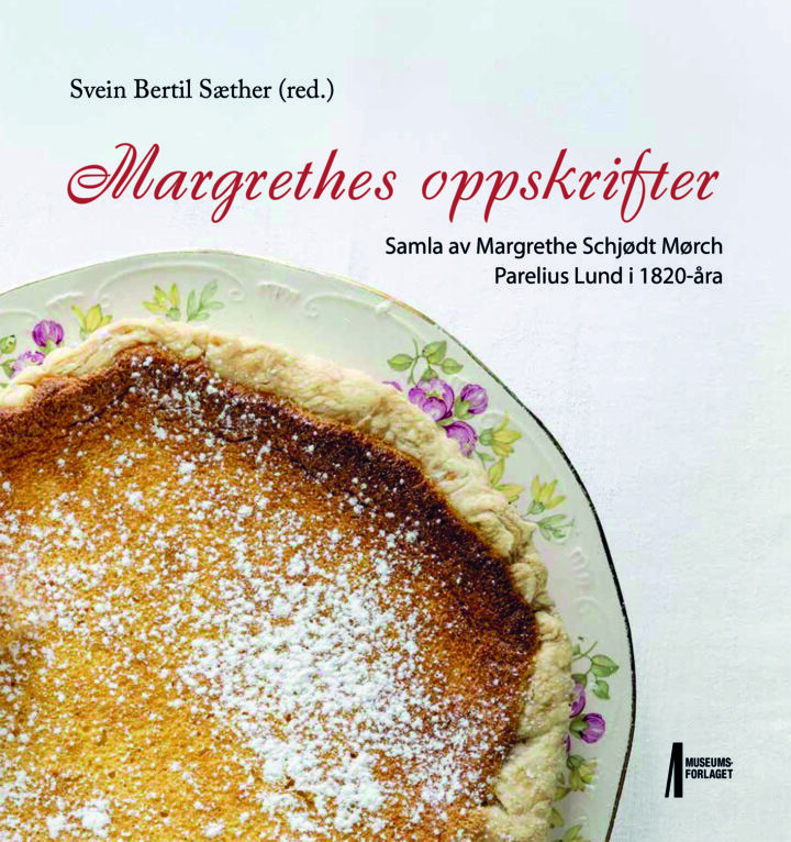 Bilde av forsiden av boka Margrethes oppskrifter